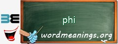 WordMeaning blackboard for phi